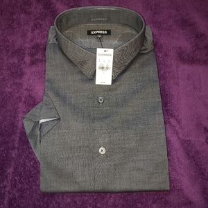 Express Men's Short Sleeve Button Down